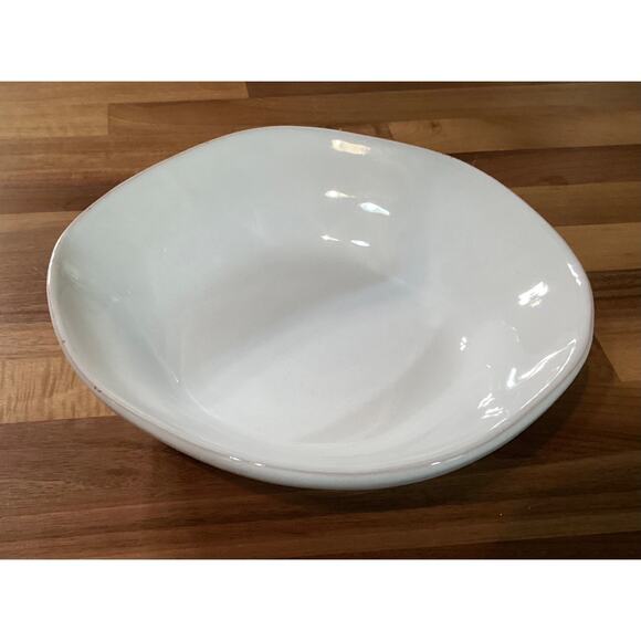 Vintage Mamma Ro 9” SERVING BOWL White Italian Ceramic Pottery - Picture 1 of 10